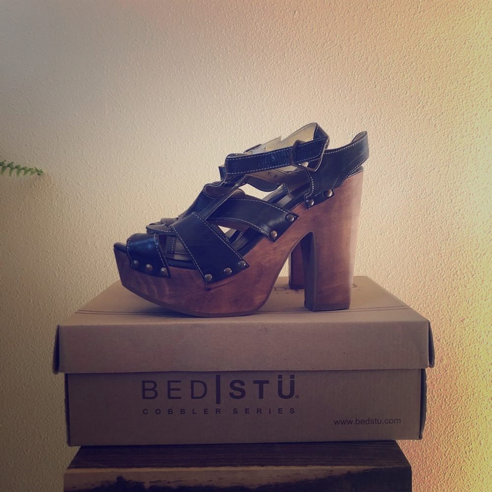 BED STU wood heels